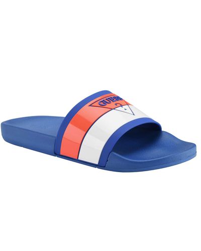 Guess Edeno Slide Sandal - Blue