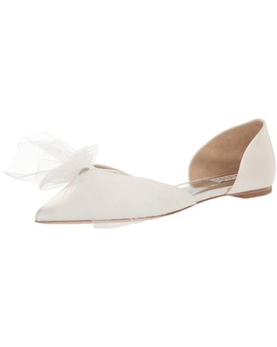 Badgley Mischka Fergie Ballet Flat - White