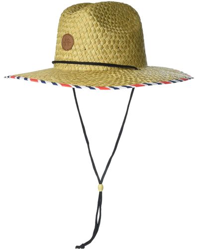 Roxy Womens Pina To My Colada Straw Sun Hat - Multicolor
