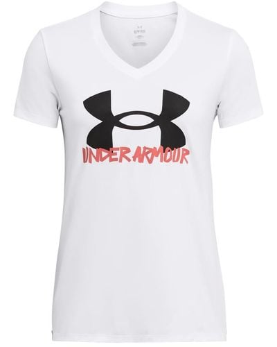 Under Armour Tech Marker Solid Short Sleeve T Shirt - White