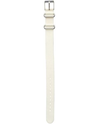 Timex Tw7c03600 Weekender 16mm White Fabric Slip-thru Strap