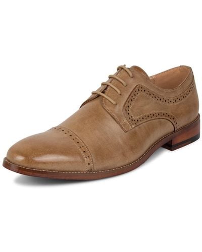 Kenneth Cole Unlisted Cheer Oxford Shoes Tan - Brown