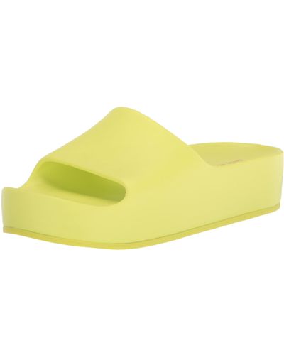 Nine West Pool Slide Sandal - Yellow