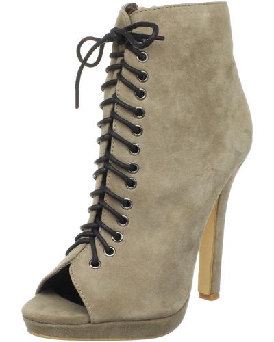 N.y.l.a. Tayleena Ankle Boot,taupe,9 M Us - Multicolor