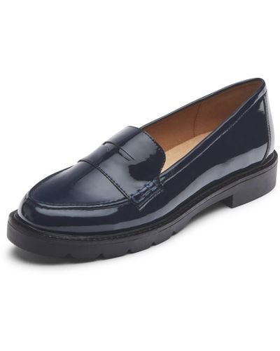 Rockport S Kacey Penny Loafer Shoes - Blue