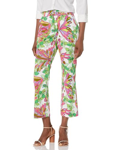 Trina Turk Printed Cropped Pant - Multicolor