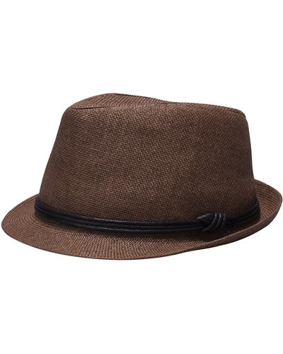 Levi's Lightweight Fedora Panama Hat - Brown