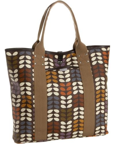 Orla Kiely Mds015 Large Tote,multi,one Size - Brown