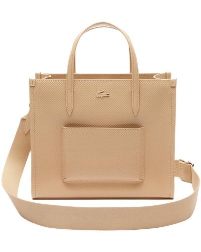 Lacoste Small Top Handle Bag - Natural