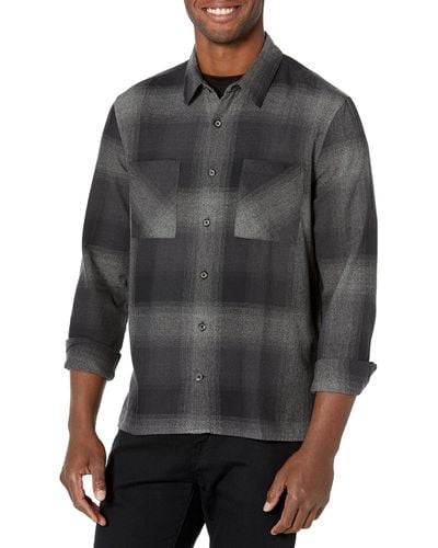 John Varvatos Cole Regular Fit Long Sleeve Shirt - Gray