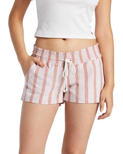 Roxy Oceanside Yarn Dye Shorts - Pink