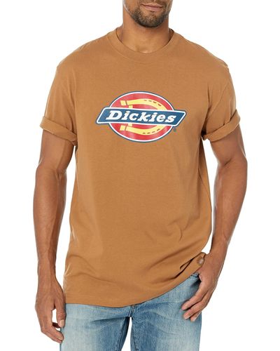 Dickies Short Sleeve Tri-color Logo Graphic T-shirt - Multicolor