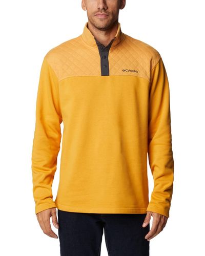 Columbia Hart Mountain Quilted Half Snap Pull Over - Yellow