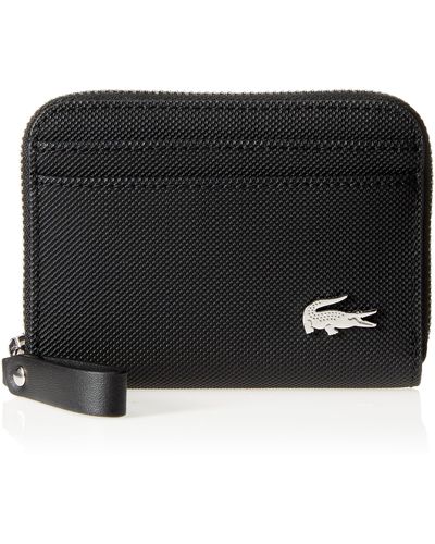 Lacoste Daily Lifestyle Zip Coin Wallet - Black