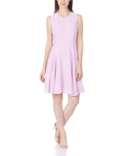 French Connection Ana Crepe Sleeveless Fit-and-flare Dress - Multicolor