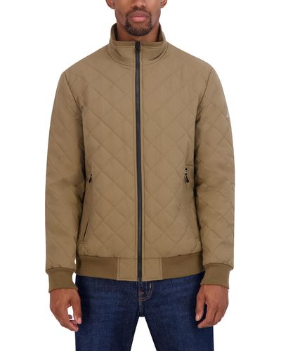 Nautica Quilted Bomber Jacket - Natural