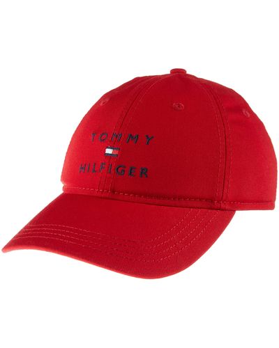 Tommy Hilfiger Aaron Baseball Cap - Red