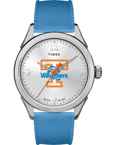 Timex Collegiate Athena 40mm Watch – Tennessee Lady Volunteers With Light Blue Silicone