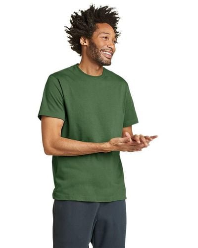 Eddie Bauer Legend Wash 100% Cotton Short-sleeve Classic T-shirt - Green