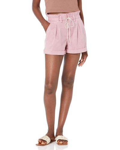 PAIGE Pleated Carly Short - Pink