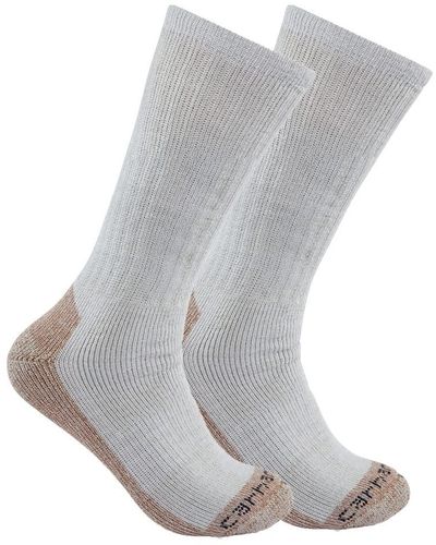 Carhartt Midweight Steel Toe Sock 2 Pack - Gray