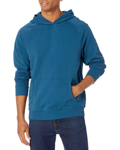 PAIGE Mens Royce Long Sleeve Pullover Hooded Sweatshirt - Blue