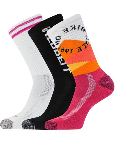 Merrell And Recycled Everyday Socks-3 Pair Pack-repreve Mesh - Orange