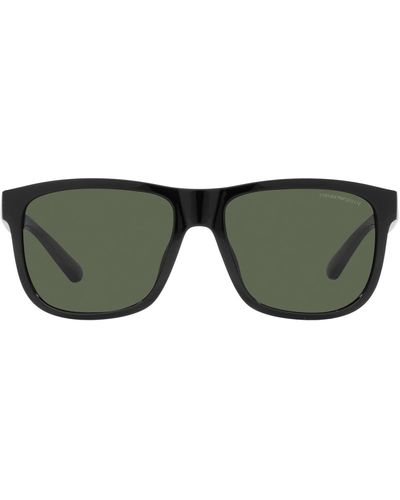 Emporio Armani Ea4182u Universal Fit Square Sunglasses - Green