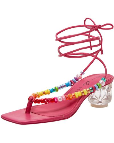 Katy Perry The Cubie Bead Sandal Heeled - Pink