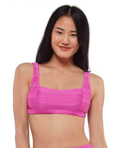 Jessica Simpson Standard Mix & Match Solid Spring Bikini Swimsuit Separates - Purple