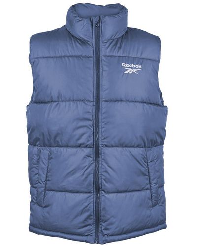 Reebok Classic Puffer Vest Jacket - Blue