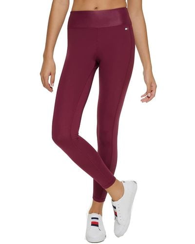 Tommy Hilfiger Womens Performance Workout Pants - High-Waisted Leggings for  Women : : Clothing, Shoes & Accessories
