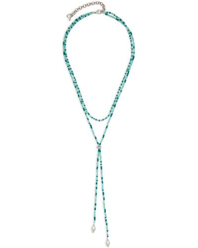 Lucky Brand Beaded Layer Necklace - Multicolor