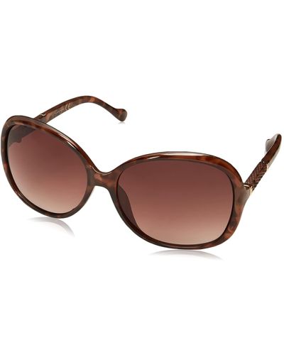 Jessica Simpson J5236 Oversized Square Butterfly Sunglasses With 100% Uv Protection. Glam Gifts For Her - Black