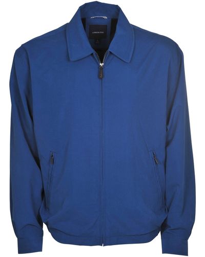 London Fog Auburn Zip-front Golf Jacket - Blue