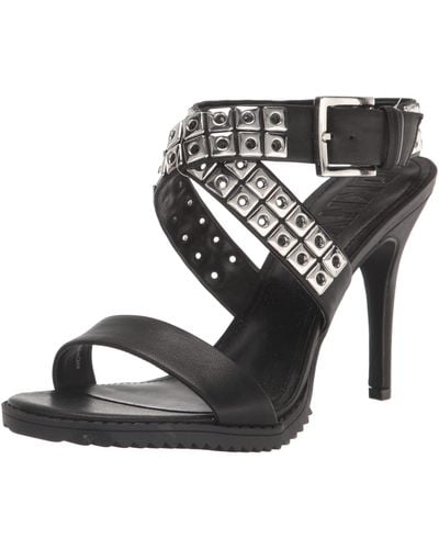 DKNY Aiden Crisscross Ankle-strap Dress Sandals - Black