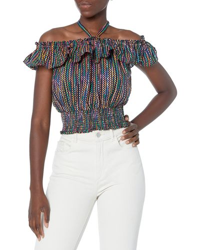 Ramy Brook Women's Sleeveless Top - Chic Python Print Arrow Design For A Sophisticated Look