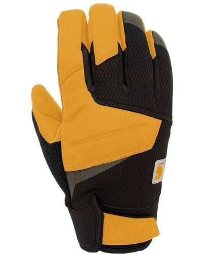 Carhartt Wind Fighter Insulated Synthetic Leather Secure Cuff Glove - Orange