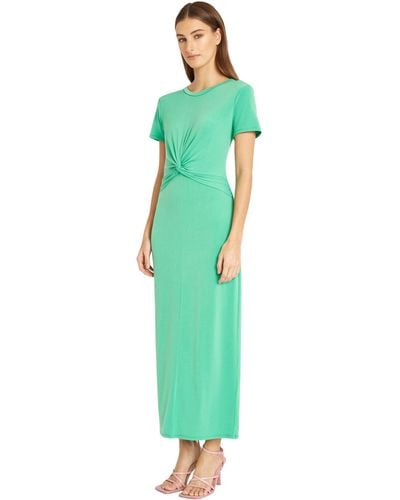 Donna Morgan Twist Detail Maxi Cocktail & Wedding Guest | Casual Dresses For - Green