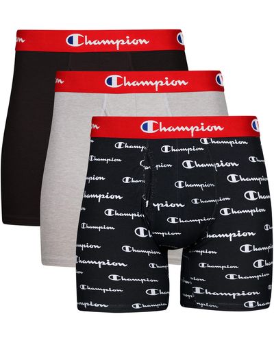 Champion Cotton Stretch Boxer Brief - Multicolor