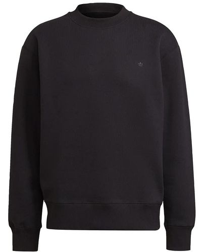 adidas Originals Adicolor Trefoil Crewneck Sweatshirt - Black