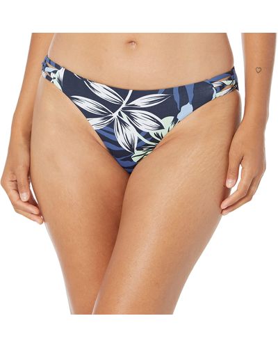 Roxy Mens Print Beach Classics Hipster Bikini Bottoms - Blue