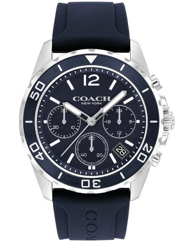 COACH Kent Chronograph Watch | Stylish And Functional | Elegant Timepiece For Trendy Fashionistas | Water Resistant - Blue