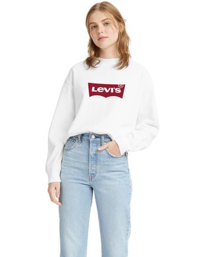 Levi's Graphic Standard Crewneck Sweatshirt, - White