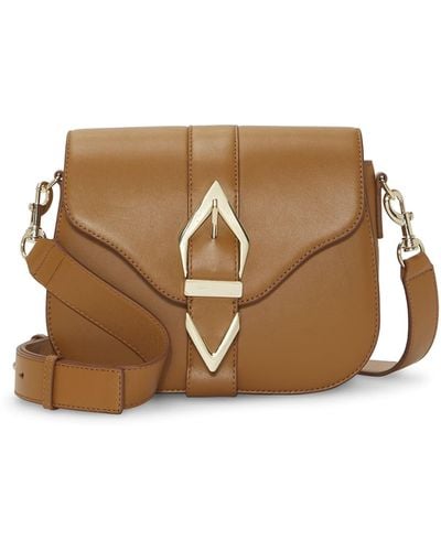 Vince Camuto Passo Genuine Leather Crossbody Bag - Brown