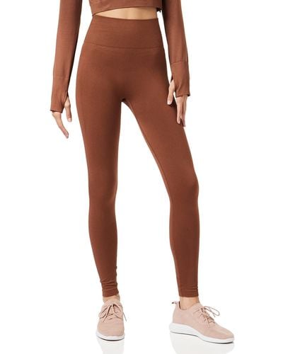 Core 10 Full Length Seamless Leggings - Brown