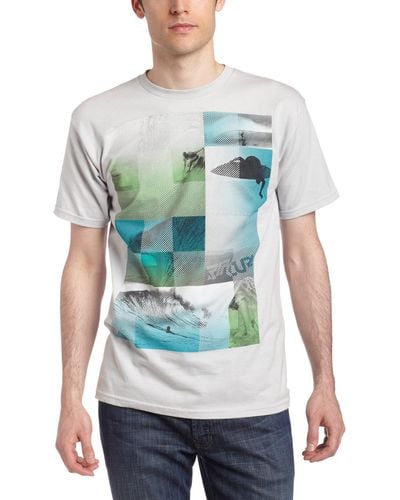 Rip Curl Ocean Lines Short-sleeve T-shirt,silver,medium - Green