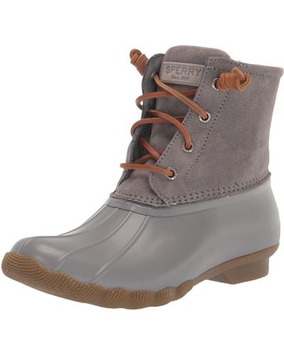 sperry boots gray