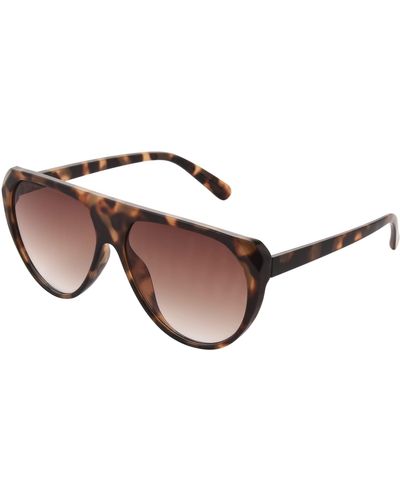 French Connection Minnie Shield Sunglasses - Brown