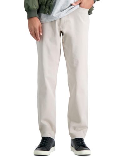 Kenneth Cole Mens Technicole 5-pocket Slim Fit Casual Pants - Multicolor